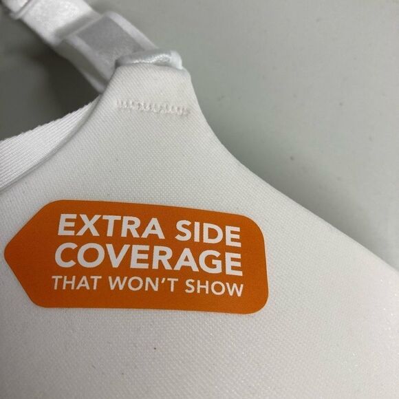 WARNER’S, Simply Perfect, Underwire Bra, 40D, White, Smoothes Underarm Bulge, - Picture 11 of 11